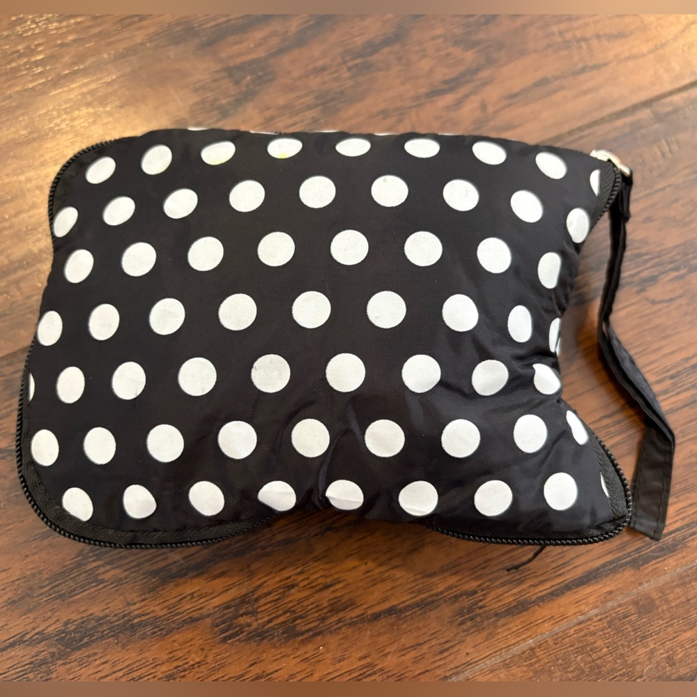 Polka Dot Travel Zip Bag